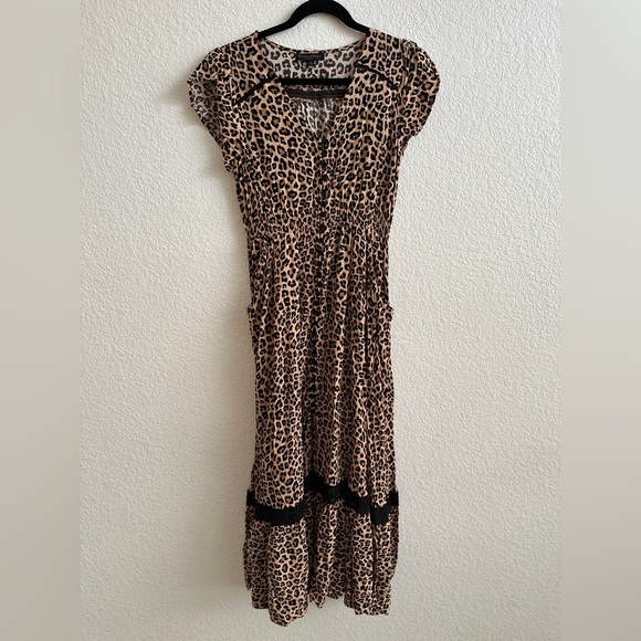 IZABEL LONDON
Multi Beige Leopard Print Maxi Dress | size Small - Picture 13 of 13